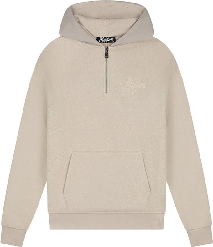 Malelions Fleece Nylon Half Zip Hoodie