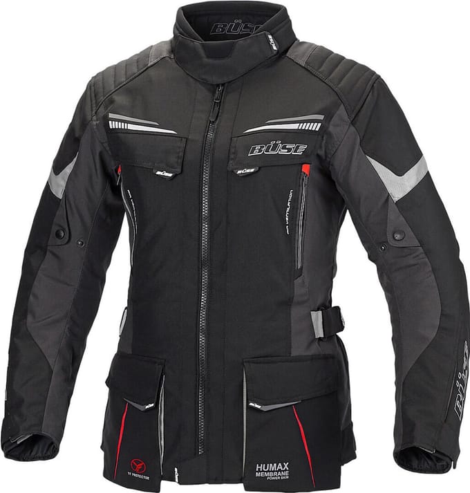 Büse Lago Pro Dames Zwart Textiel Jas - Jas