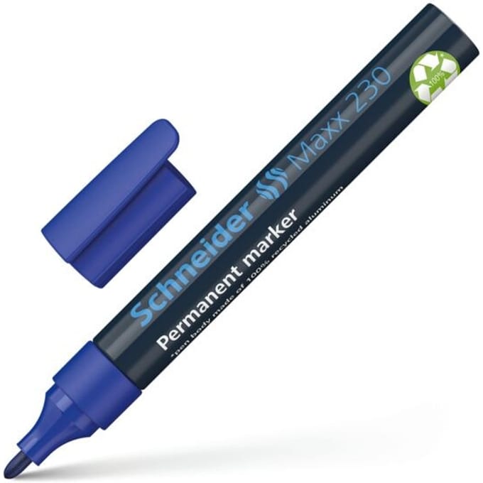 Schneider permanent marker - Maxx 230 - ronde punt - blauw - S-123003