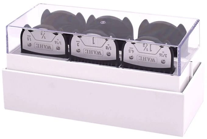 Wahl Storage box 6 p. white incl. Magnetic Premium Attachment Combs