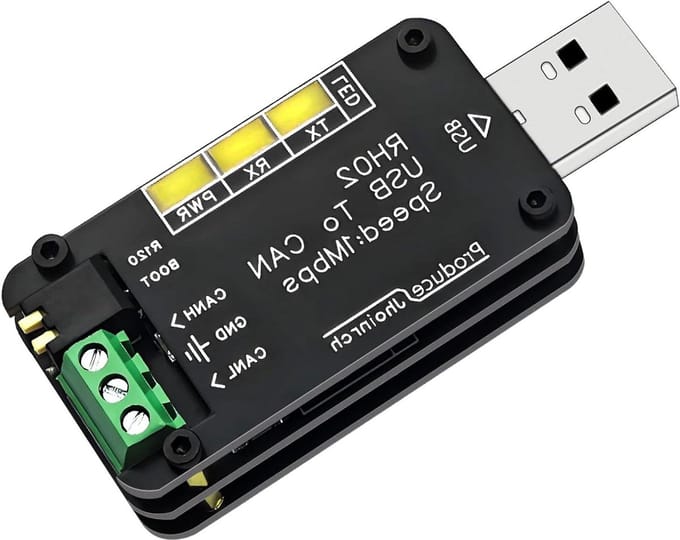 USB CAN Bus Adapter - Converter Module - Signaal Verwerking - Open Source Hardware - 1 Stuks - Zwart
