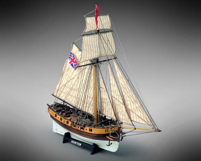 Mamoli MV35 Hunter houten scheepsmodel schaal 1:72 DIY
