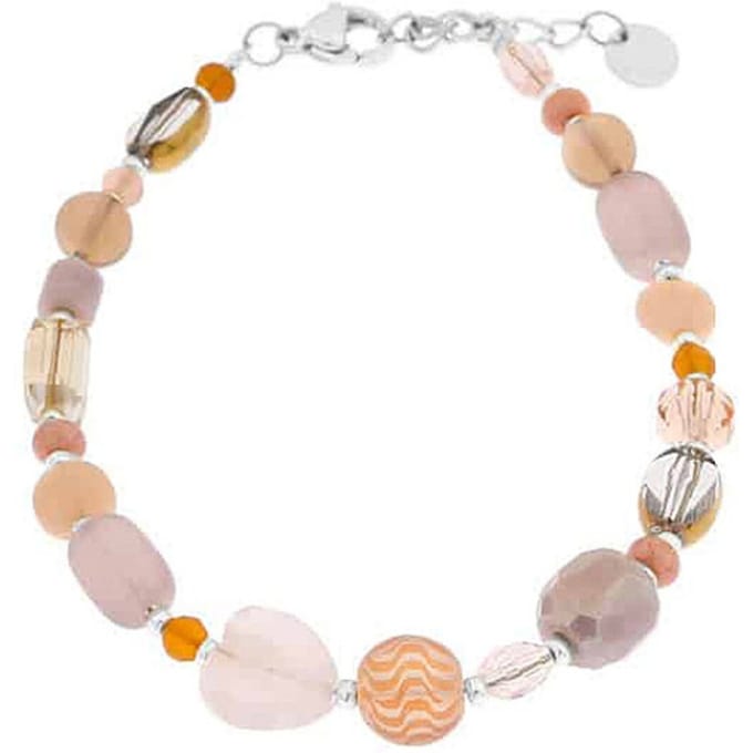 Label Kiki Armband rose blossem silver