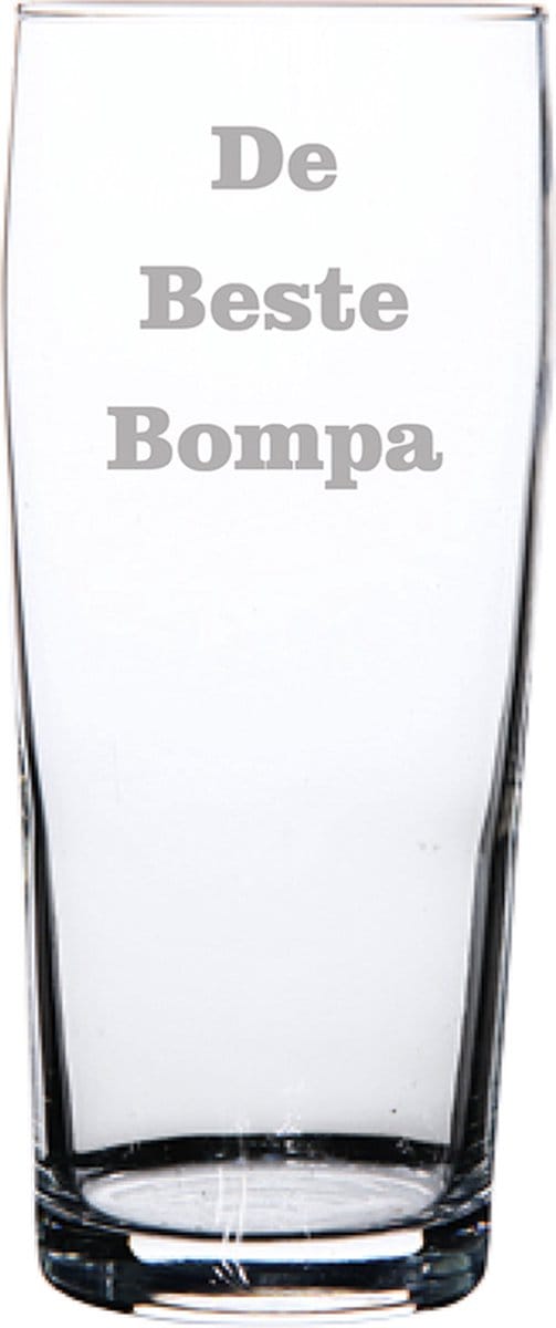 Bierfluitje gegraveerd - 19cl - De Beste Bompa