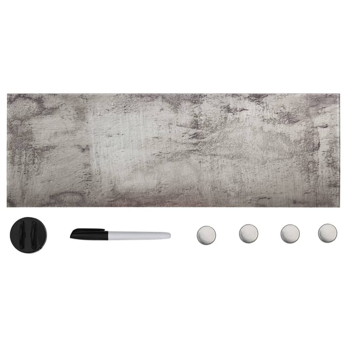 vidaXL - Magneetbord - wandmontage - 60x20 - cm - glas