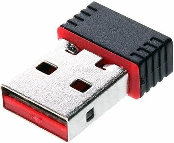 WiFi Adapter, draadloze Nano USB WLAN-Dongle 150 Mbps 2.4Ghz - Windows 7, 8, 10, 11 / Linux / Mac-OS X +
