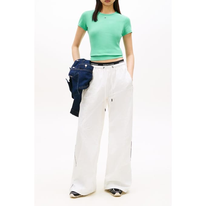 Tommy Hilfiger Slim Essential Tropical Tide Größe: M | Hemden Outlet | Damen