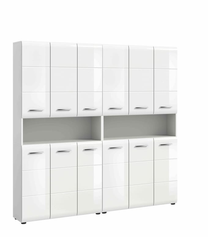 IJs badkamercombinatie wit hoogglans MDF TZ wit NB - 30x180x185cm