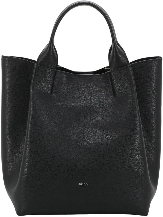 abro Leren shopper Leather Agave Shopper Essential Black / Nickel zwart