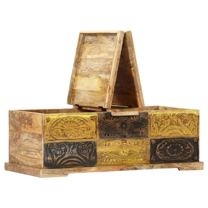 vidaXL - Salontafel - 100x50x35 - cm - massief - mangohout