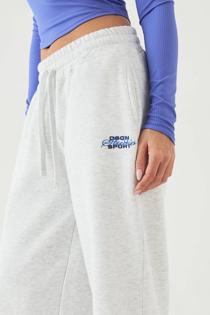 Dames DSGN Studio Sport Rechte Pijp Jogger | Ash Grey | Maat: Large