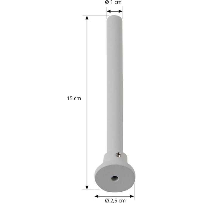 Lindby plafondophanging Linaro, wit, 1-fase railsysteem