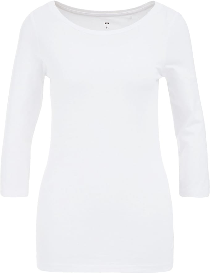 WE Fashion Dames T-shirt met driekwart mouwen