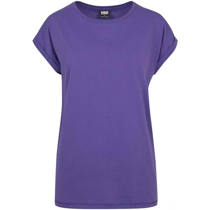 Urban Classics - Extended shoulder Dames Tshirt - M - Paars