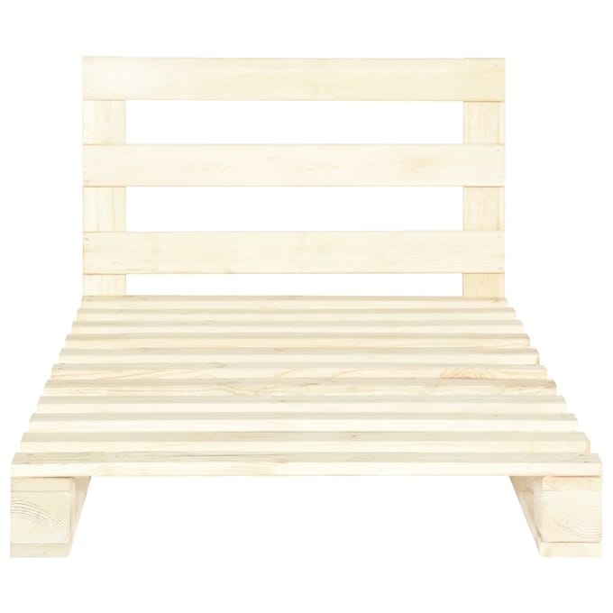 vidaXL - Bedframe - pallet - massief - grenenhout - 100x200 - cm