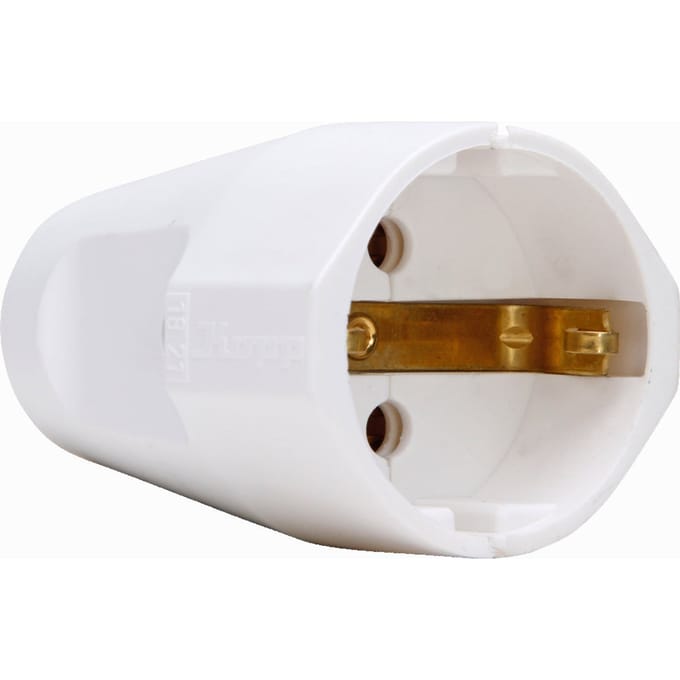 Kopp Contrast Stekker RA Kunststof 16A Arctic Wit - 182102006 [10 stuks]