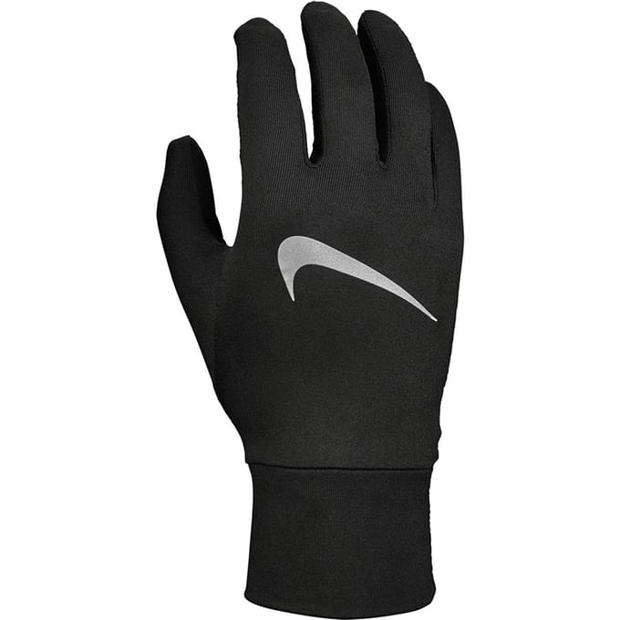 Nike Heren Accelerate Hardloophandschoenen (Zwart/Zilver)