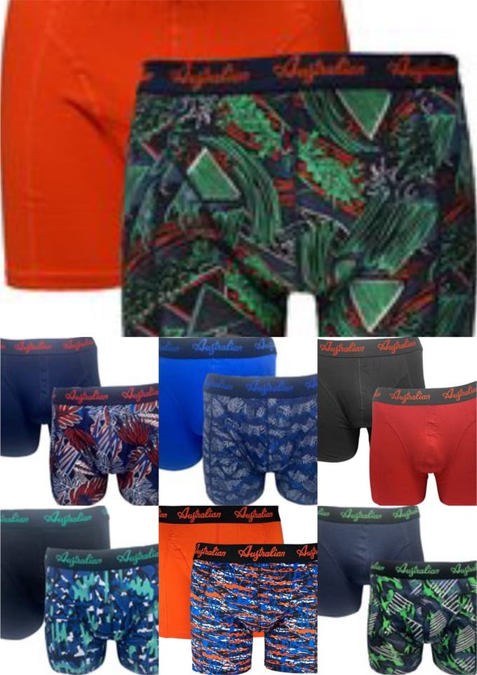 Australian - Boxershorts - Ondergoed - 2pack - Mystery print - Maat M