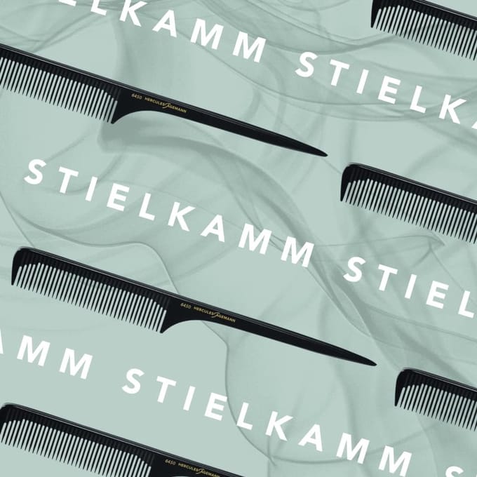 Extra Brede Steelkam voor Kapsels | 9 1/4 inch Zwart Eboniet