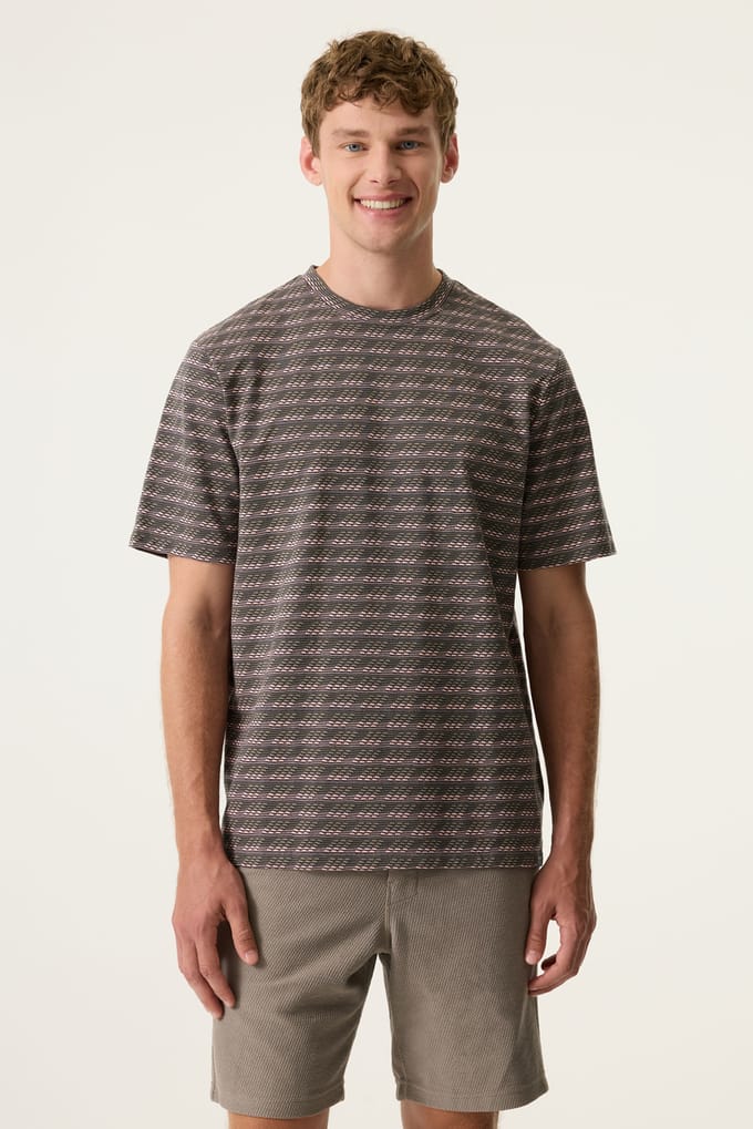 GARCIA Heren Effen T-shirt Groen Korte mouw