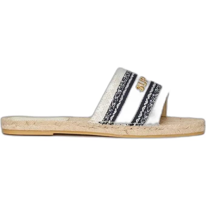 Superdry - Canvas Espadrille Overlay slippers - Dames - Slippers