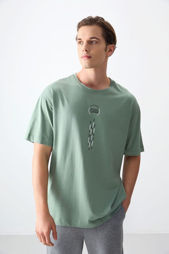Oversized Katoenen Crew Neck T-Shirt