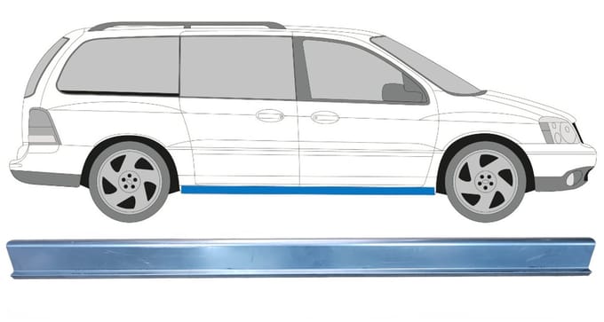 Reparatie dorpel voor Ford Freestar 2004-2007 / Links = Rechts (symmetrisch)