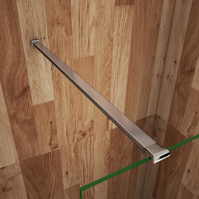 Stabilisatiestang Erica - 140cm - Glasdikte 6-8mm - Chroom