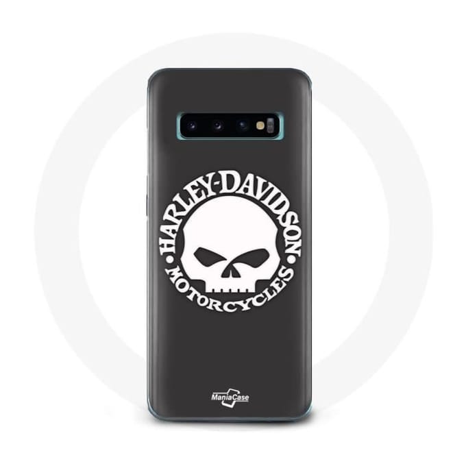 Hoesje voor Samsung Galaxy S10 Harley Davidson Motors Schedel
