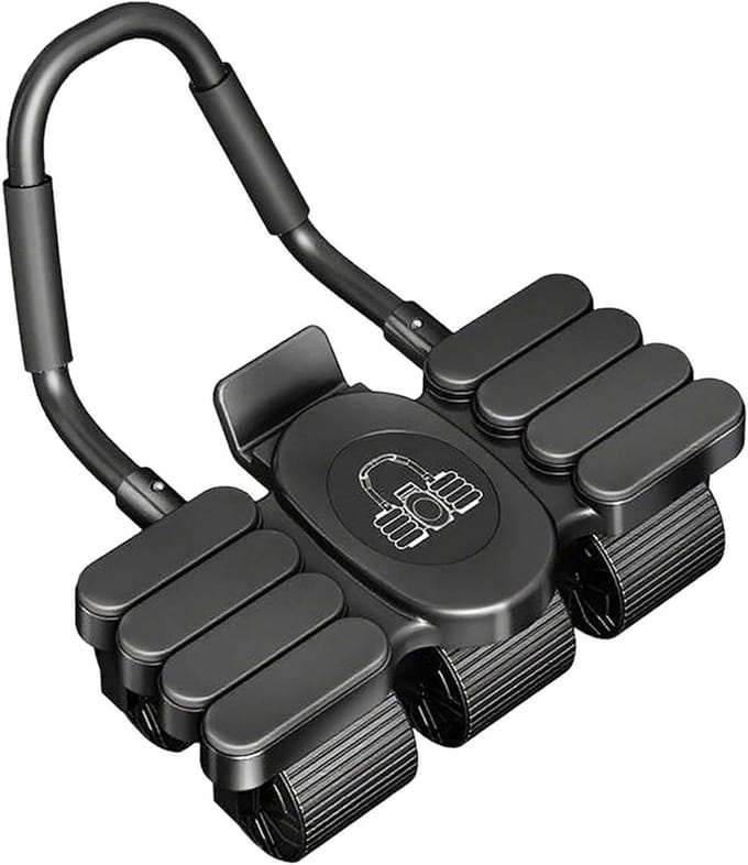 Buikspierroller - Core Trainer - Kracht Training - Automatische Rebound - 39x20x11cm - Zwart