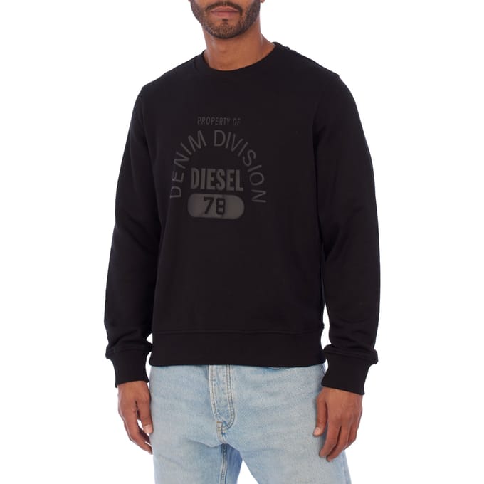 Bedrukt crewneck sweatshirt A12242-2RIAJH heren