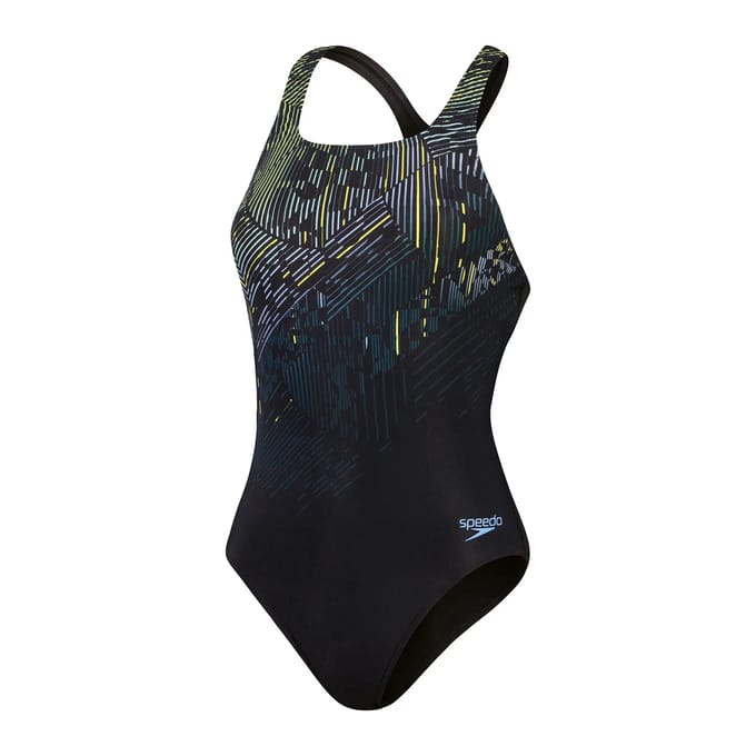 SPEEDO Zwemkledij ECO+M DIG PRINT MEDALIST BLA/GRN