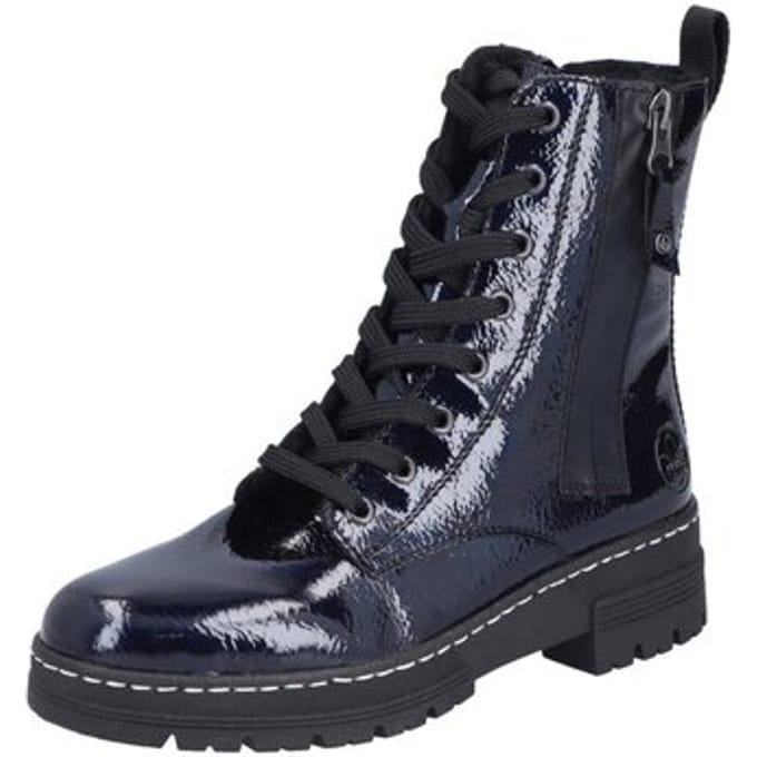 Rieker Veterboots - Dames - Blauw - Maat:37