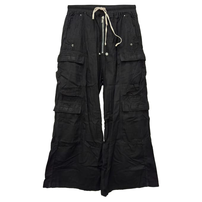 Rick Owens DRKSHDW cargobroek van zwart katoen