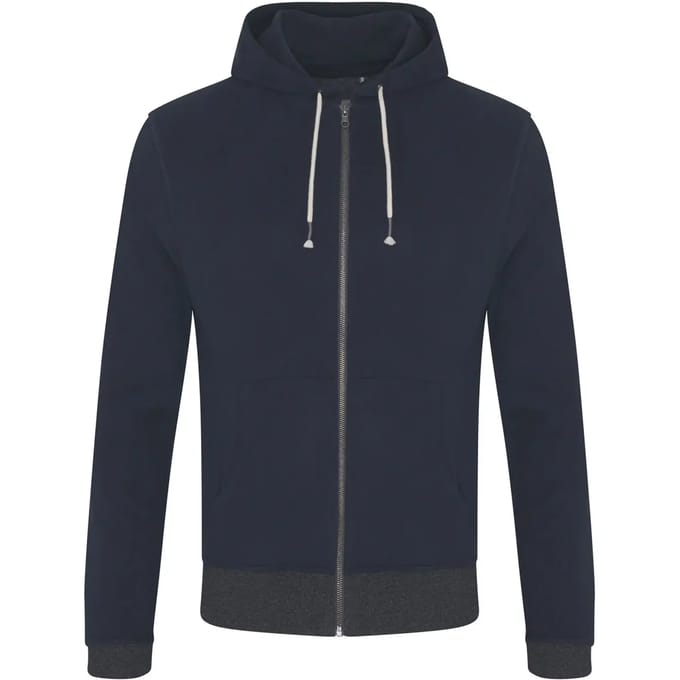 Geïnspireerde sweatshirt met rits van gerecycled katoen Ecologie Okavango