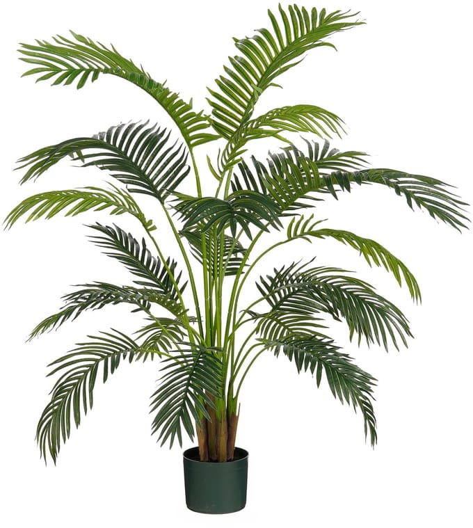 Kunstplant mica areca palm in pot groen | 2 stuks