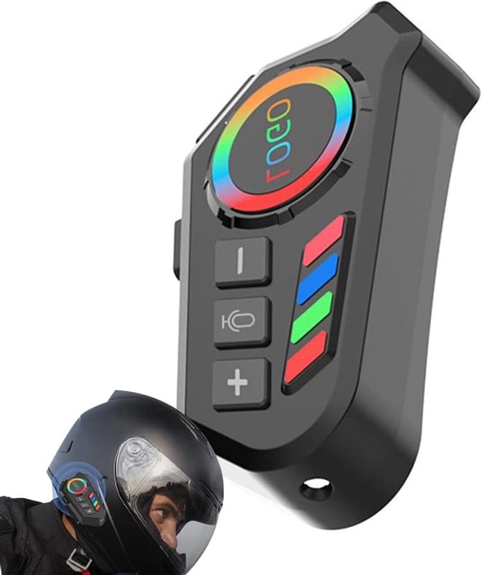 Motorfiets Headset - Intercom Oortelefoon - Veilig Communiceren - Waterdicht Ontwerp - 83cm x 42cm - Zwart