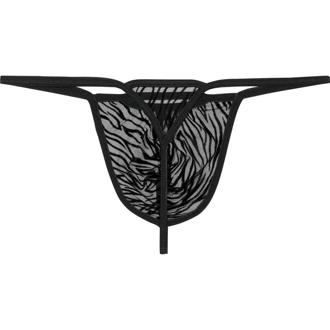 WOH heren microfiber G-string personal allure zwart