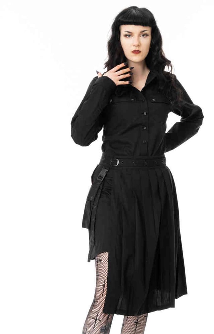 Chemical Black - Cynara Korte jurk - M - Zwart