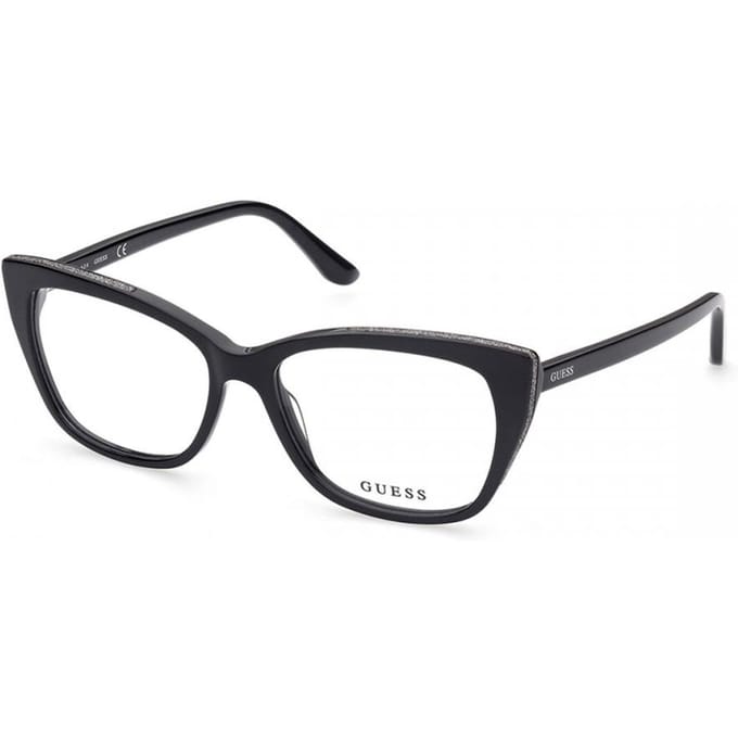 Guess Dames Bril Gu2852 001 Shiny Black/55-16-140 black