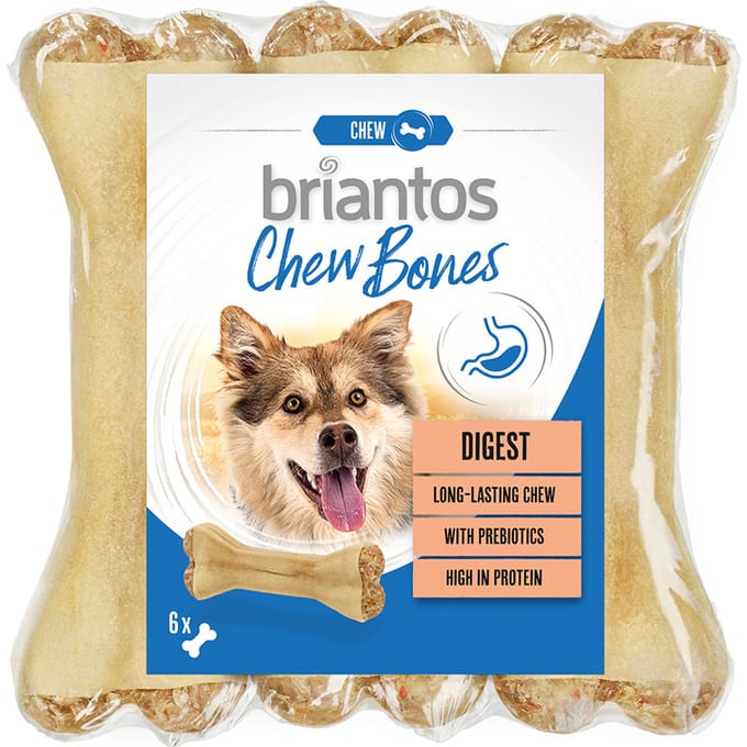 Briantos Chew Bones Digest (met Prebiotica) - 6 x 12 cm (330 g)