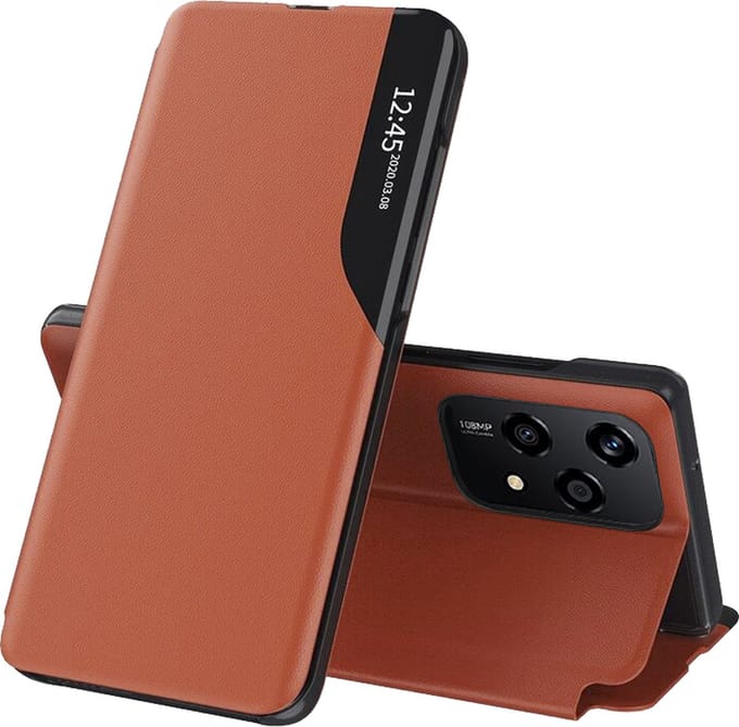 Hoesje geschikt voor HONOR 200 Lite - Techsuit eFold Book Case - Oranje