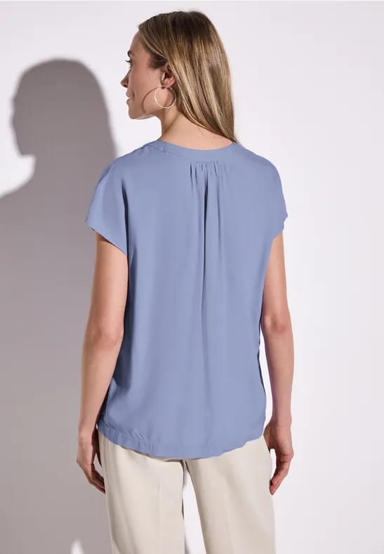 Blouse in effen kleur