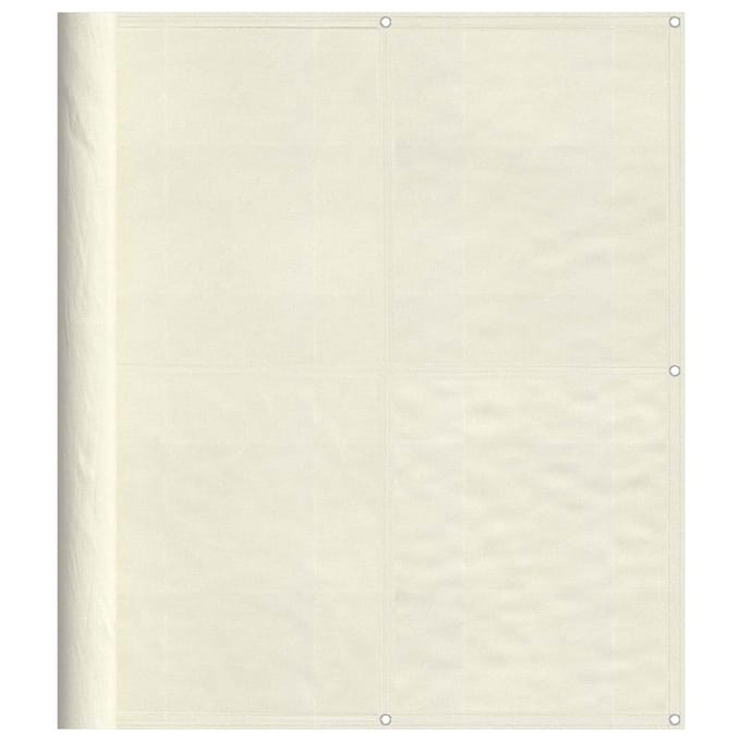 vidaXL - Balkonscherm - 120x700 - cm - 100% - oxford - polyester - crèmekleurig