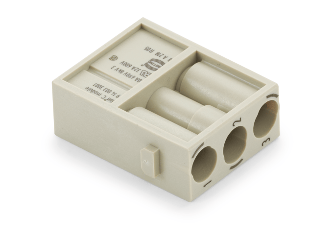 Connector 3-pins voor male pin