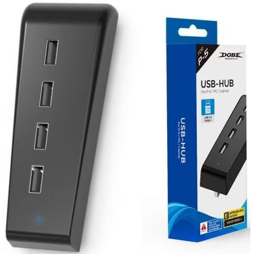 DOBE Fomis Electronics Dobe 4-Port USB 2.0 Adapter Hub for PS5 / PC-Standaard (Diversen) Nieuw