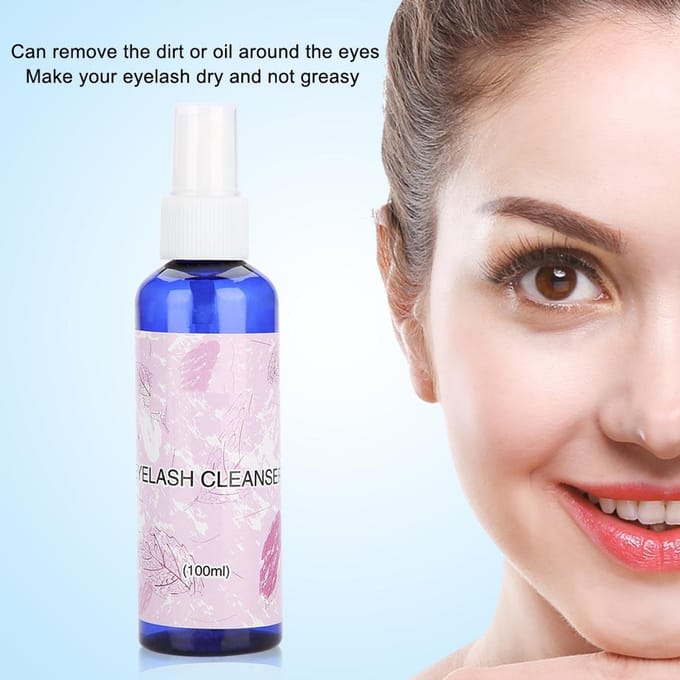 100 ML Wimperreiniger Grafting Wimperreinigingsoplossing Spray Voorbehandeling voor Wimper beige