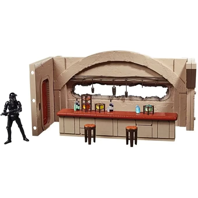 Beeldje Hasbro Star Wars Mandalorian Nevarro Cantina + Imperial Death Trooper