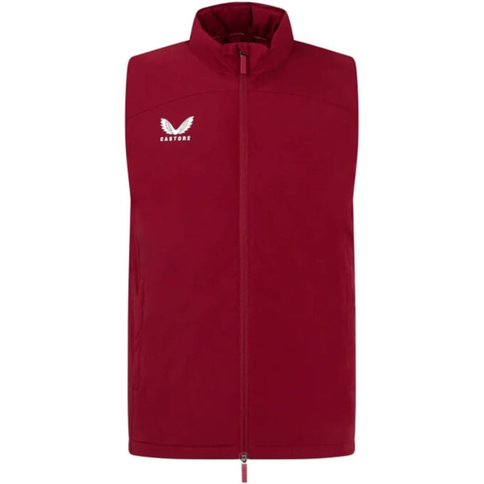 Castore - Heren - Padded Bodywarmer - Rood - Maat S