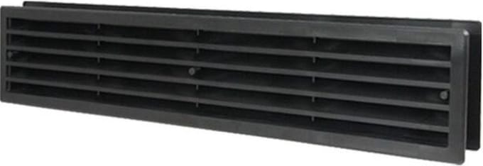 Deurrooster 450x92 mm zwart - VR459M